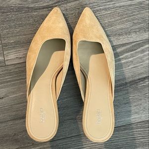 Suede Kitten Mule Heel